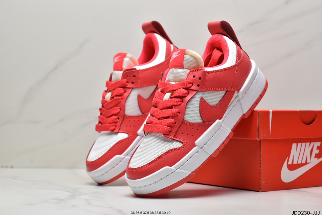 120 耐克Nike Wmns Dunk Low Disrupt”White/Metallic Gold”轻量DD9676-100