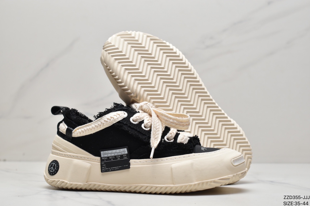 SMILEREPUBLIC thick-soled open smile canvas shoes series