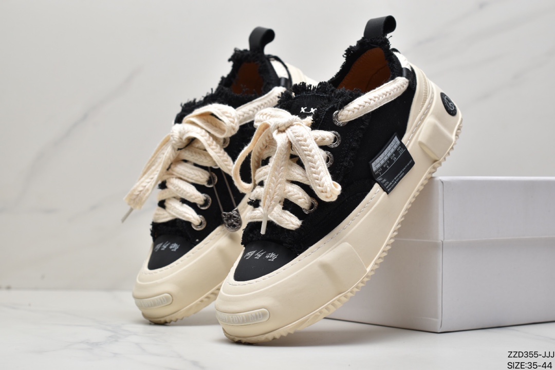 SMILEREPUBLIC thick-soled open smile canvas shoes series