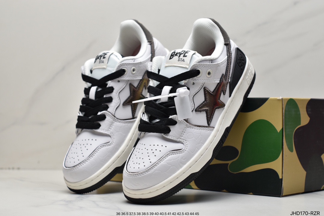 Harajuku trend brand A Bathing Ape BAPE Sk8 Sta Low SK8 series low-top casual sports skateboard shoes