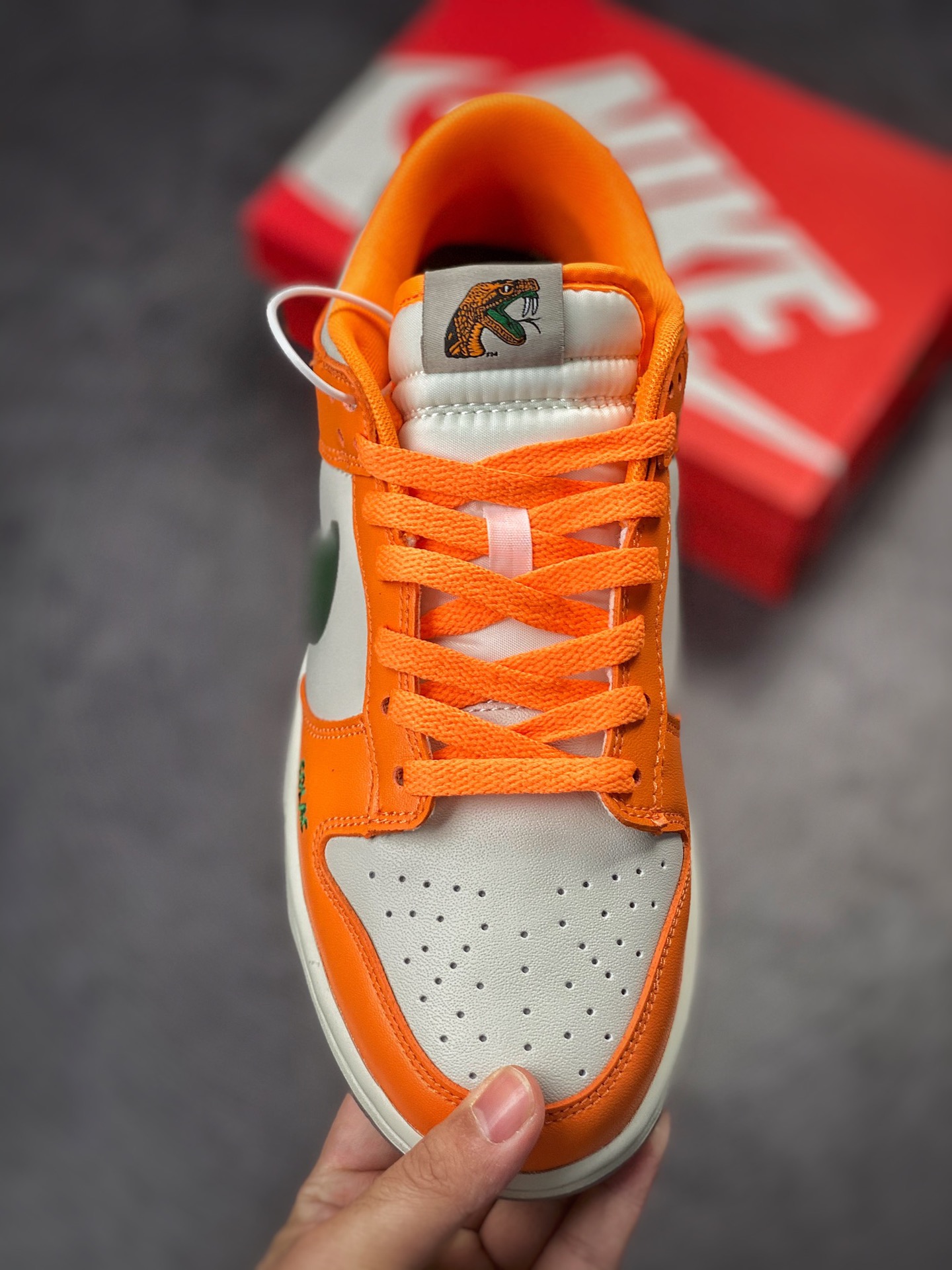 NIKE SB Dunk low FAMU orange green big snake joint DR6188-800-Top High Quatity Cheap Sneakers Fashion Clothing Clothes Bags handbags Shoes of all Brand wholesale With The best Quality And Beautiful Price from China Factory Chinese suppliers wholesaler seller NIKE SB Dunk low FAMU orange green big snake joint DR6188-800