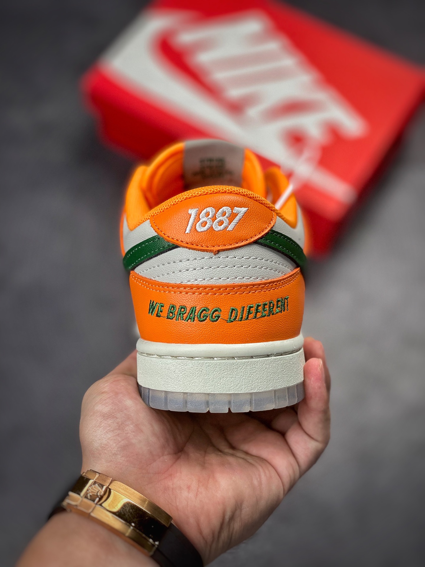 NIKE SB Dunk low FAMU orange green big snake joint DR6188-800-Top High Quatity Cheap Sneakers Fashion Clothing Clothes Bags handbags Shoes of all Brand wholesale With The best Quality And Beautiful Price from China Factory Chinese suppliers wholesaler seller NIKE SB Dunk low FAMU orange green big snake joint DR6188-800