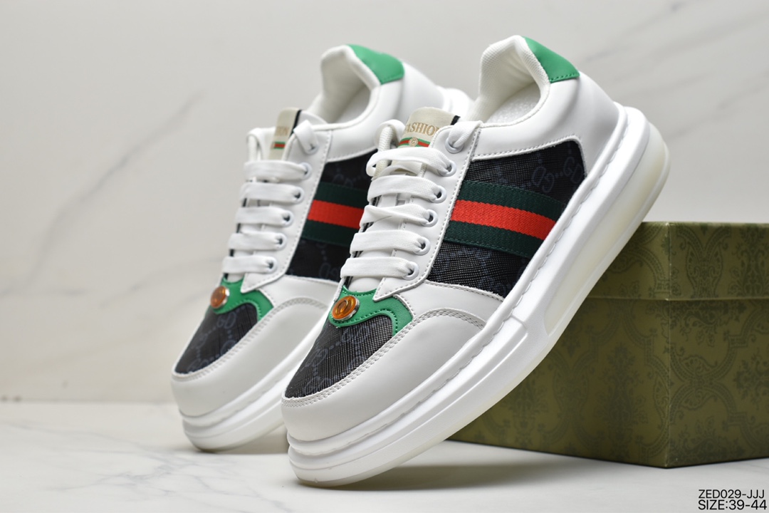 High luxury Gucci Screener GG High-Top Sneaker sports casual shoes series