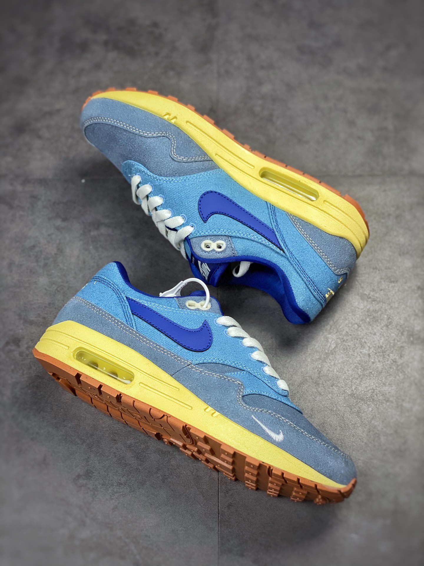 230 Nike Air Max 1 2022复刻 Mineral Slate 做旧水洗蓝复古休闲跑步鞋DV3050-300