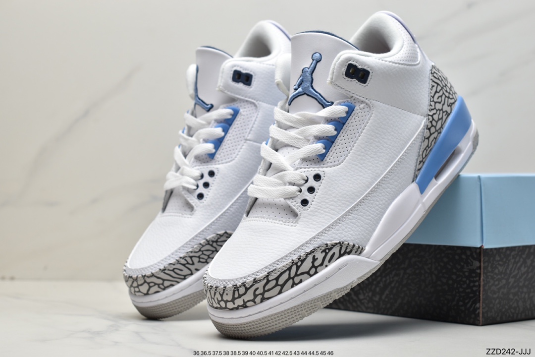 250 酷似「闪电」Air Jordan 3 Retro”Racer Blue”迈克尔·乔丹AJ3代中帮CT8532-145