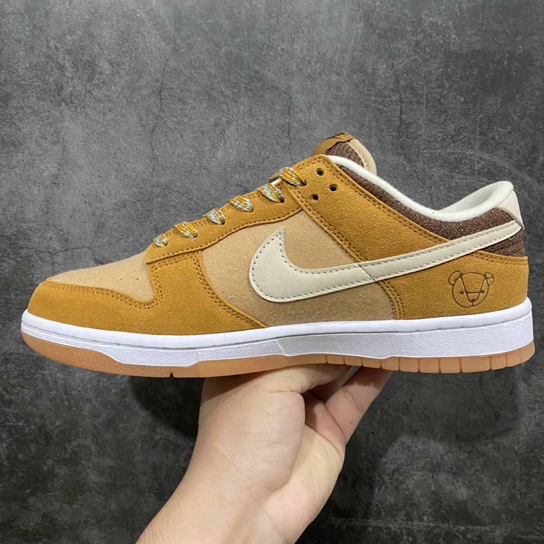 图片[2]-自  纯原L版Dunk Low\”Teddy Bear\”扣篮系列低帮休闲运动滑板板鞋“毛呢棕蓝小熊” 原厂更新数据窄楦翘头版型 采用台产进口翻毛革与毛呢布鞋面材质 确后跟反口里弧度#原厂中底布正确印刷#鞋垫嵌EVA缓震物料及背胶#全新窄版翘头耐磨橡胶大底 货号：DZ5350-288 尺码：36 36.5 37.5 38 38.5 39 40 40.5 41 42 42.5 43 44 44.5 45 46 47.5-选品中心
