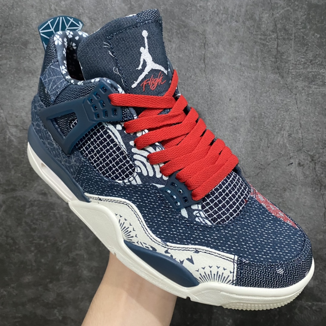 图片[3]-外贸纯原Air Jordan AJ4刺子绣CW0898-400 原盒配原 独配家原鞋拆开解发 原楦原纸板开发全 市场最纯四正代版型 原真底实气垫 回弹馈反充足 完美楦鞋打造 市面最高工艺 切一细节如实图拍 所见即所得 尺码：40 40.5 41 42 42.5 43 44.5 45 46 47.5-选品中心