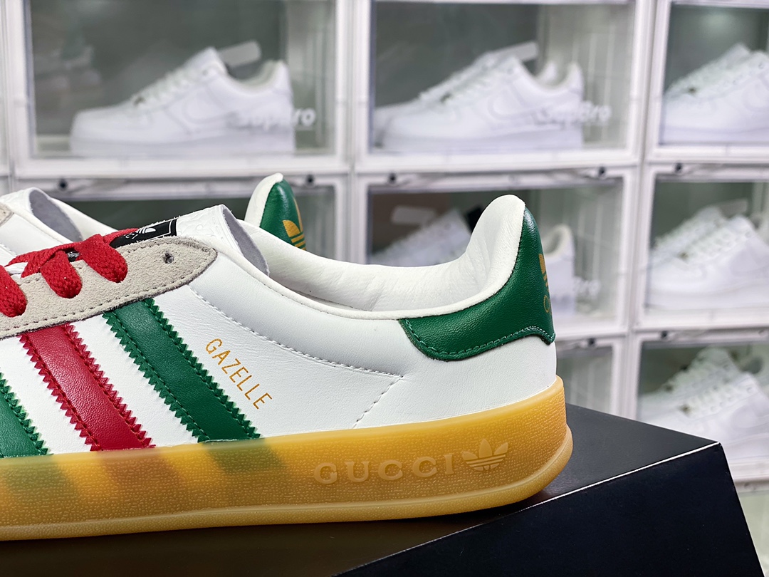 180  Originals Gazelle"Esquisite Gucci"羚羊系列低帮复古百搭休闲运动板鞋707847 UTT10 9089