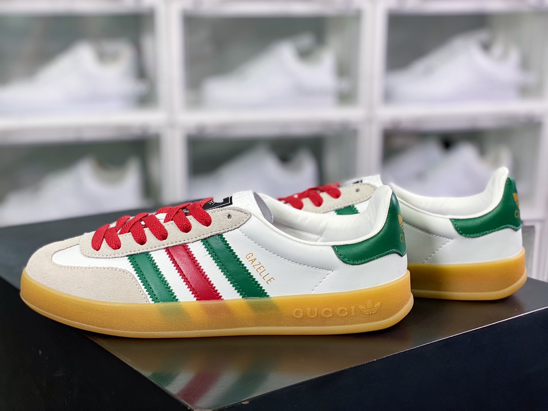 180  Originals Gazelle"Esquisite Gucci"羚羊系列低帮复古百搭休闲运动板鞋707847 UTT10 9089