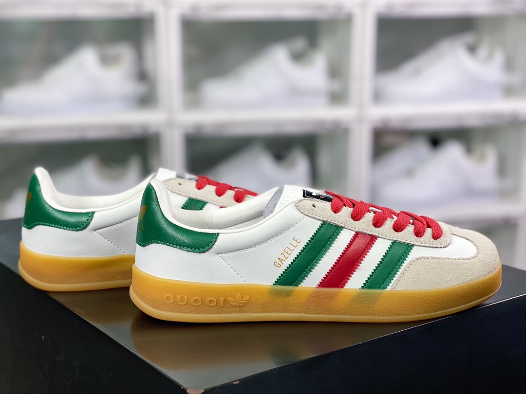 180  Originals Gazelle"Esquisite Gucci"羚羊系列低帮复古百搭休闲运动板鞋707847 UTT10 9089