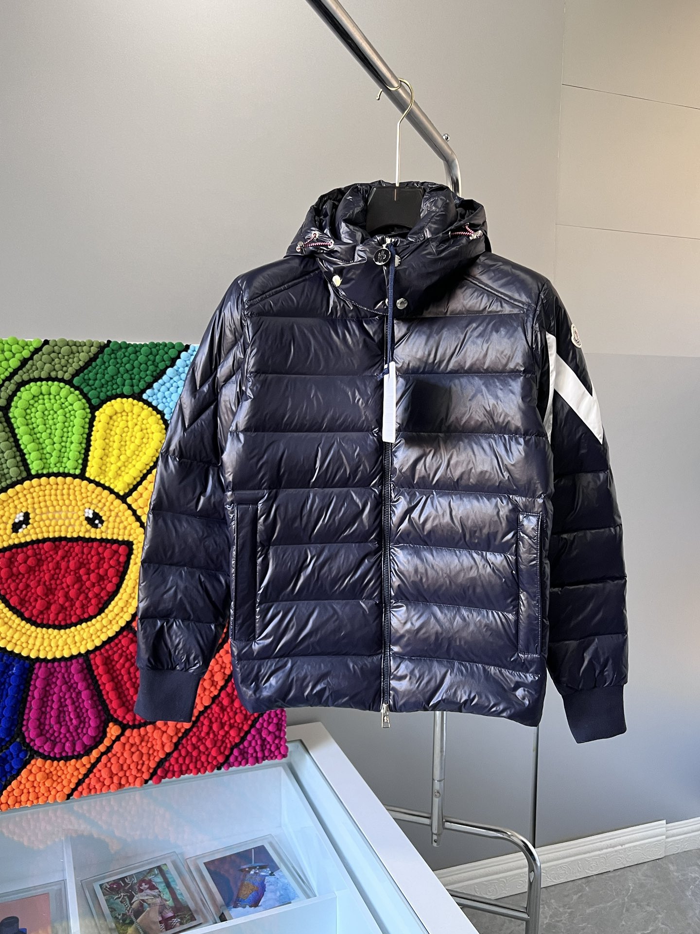 Moncler Clothing Down Jacket Black Blue Red White Polyester Goose Down Fall/Winter Collection