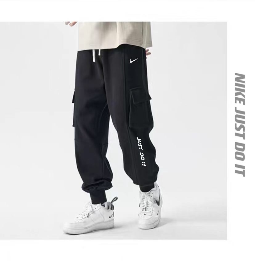 【顶级品质】 【Nike 耐克 20s新款拼接大口袋加绒工装裤】