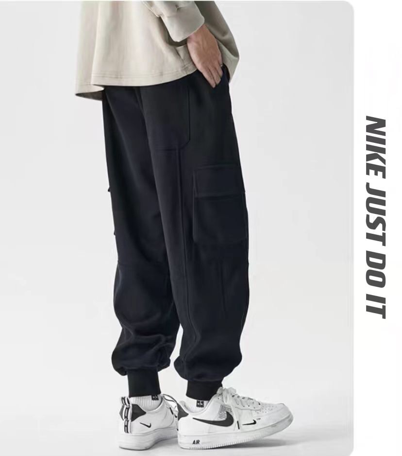 【顶级品质】 【Nike 耐克 20s新款拼接大口袋加绒工装裤】