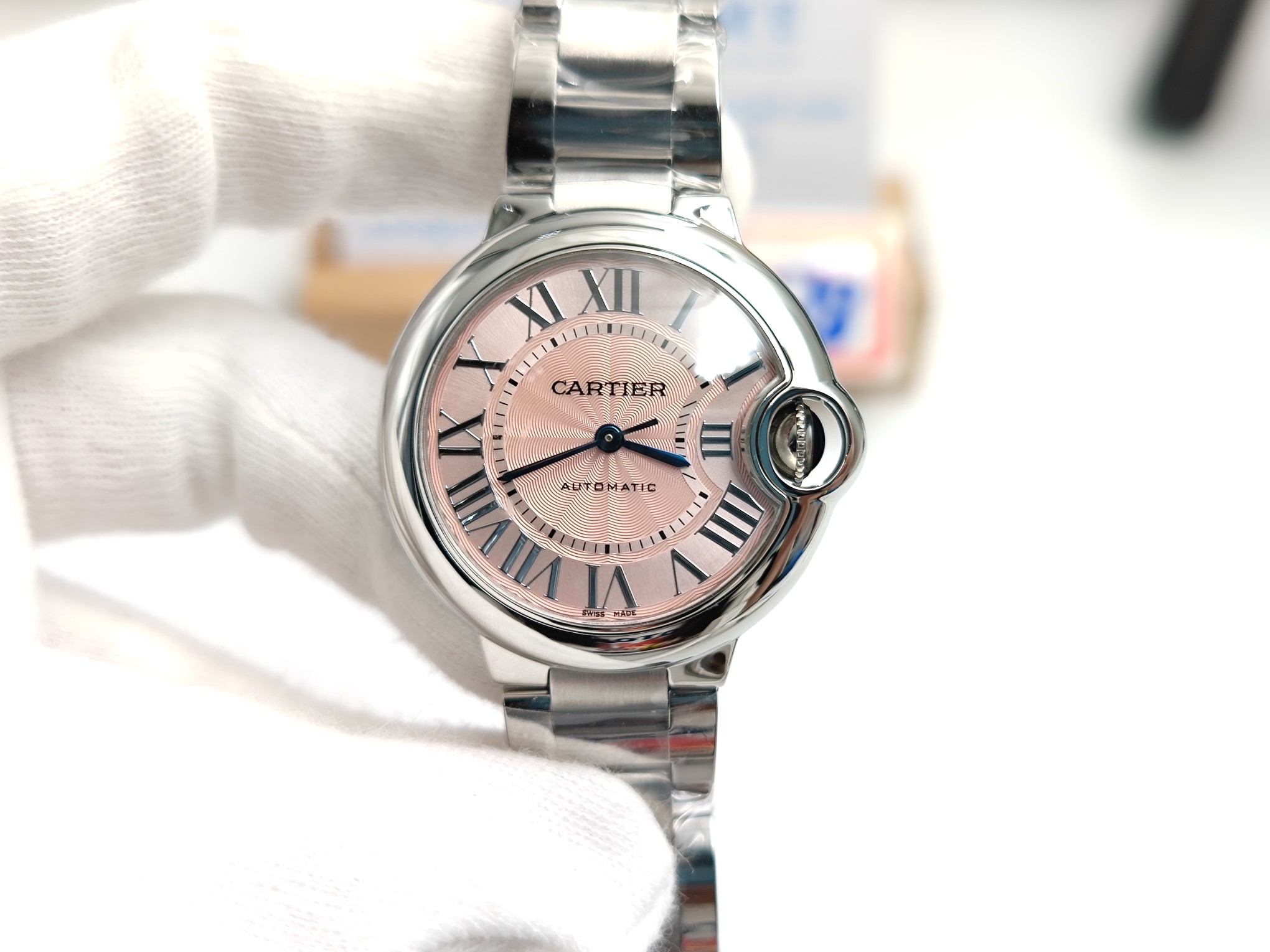 First watch for a rep lady Ballon Bleu 33mm SS AF 1 1 Best