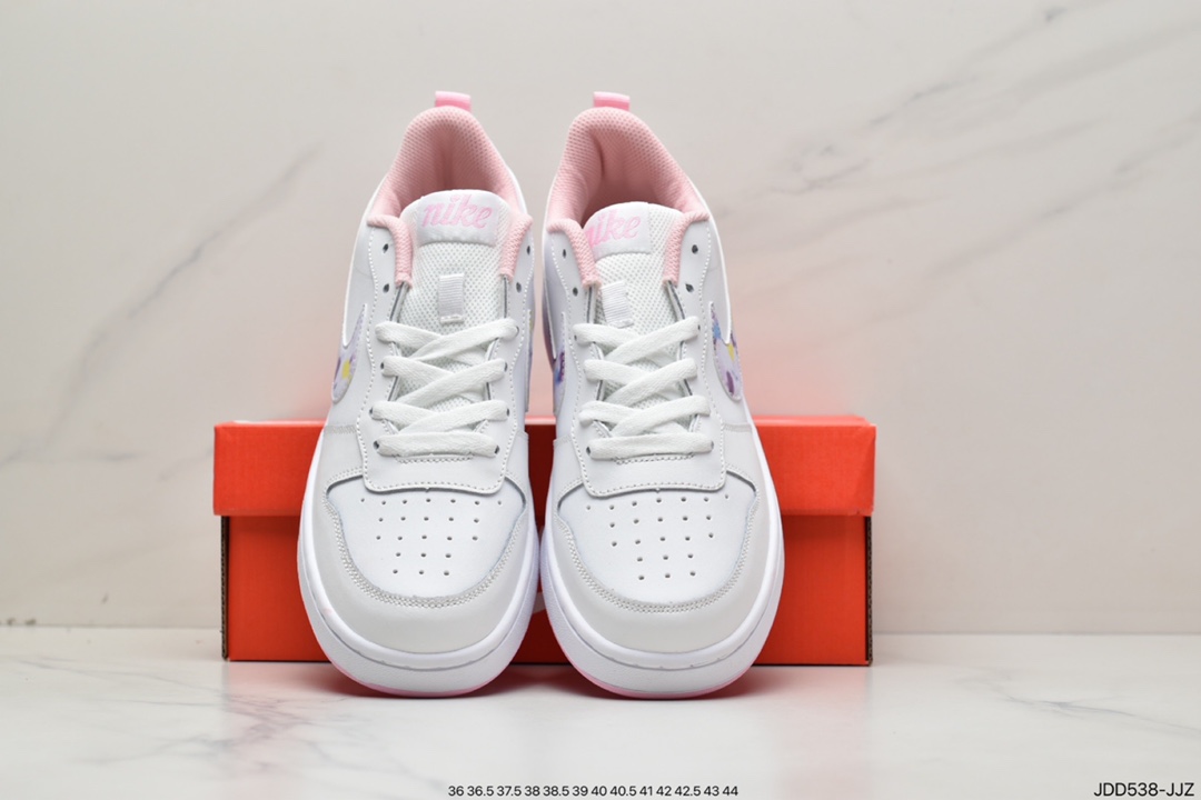 120 NK Court Borough Low 2学院系列休闲运动皮革板鞋 DM1216