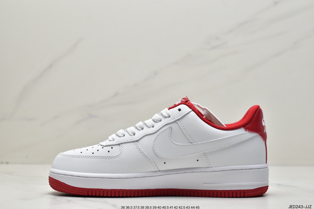 160 Nike Air Force 1 '07 - White/University Red 大学红  CD0884-101