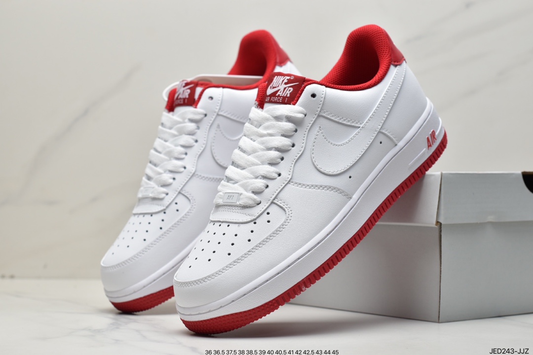 160 Nike Air Force 1 '07 - White/University Red 大学红  CD0884-101