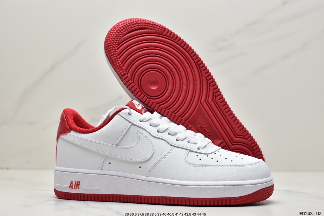 160 Nike Air Force 1 '07 - White/University Red 大学红  CD0884-101