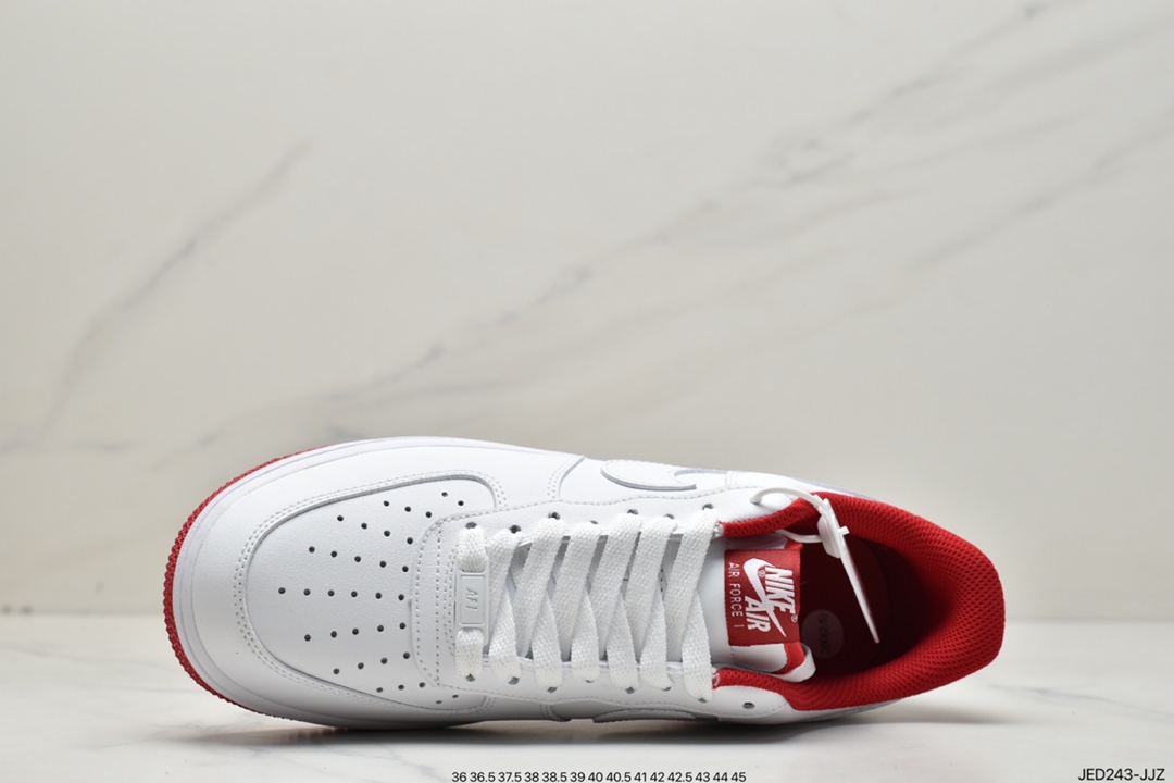 160 Nike Air Force 1 '07 - White/University Red 大学红  CD0884-101