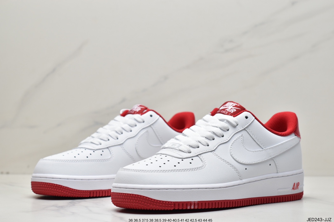 160 Nike Air Force 1 '07 - White/University Red 大学红  CD0884-101