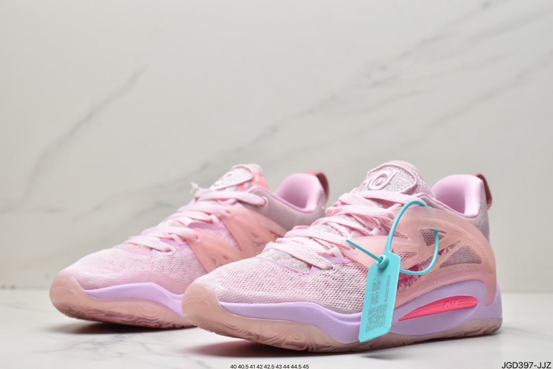 180 全新耐克Nike KD 15 EP 凯文·杜兰特全新15代签名休闲运动篮球运动鞋 粉色乳腺癌 DQ3851-600