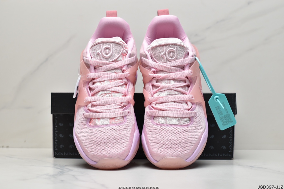 180 全新耐克Nike KD 15 EP 凯文·杜兰特全新15代签名休闲运动篮球运动鞋 粉色乳腺癌 DQ3851-600