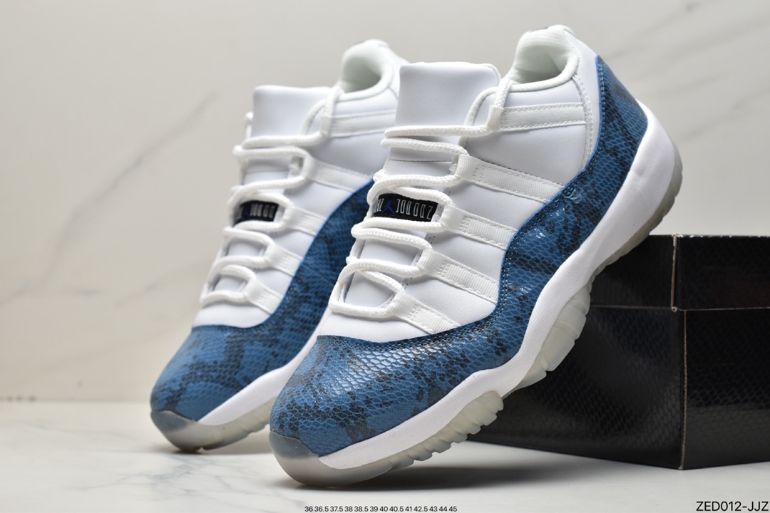 260 耐克Nike Air Jordan 11 Retro Low LE”Navy Snakeskin”AJ11代CD6846-102