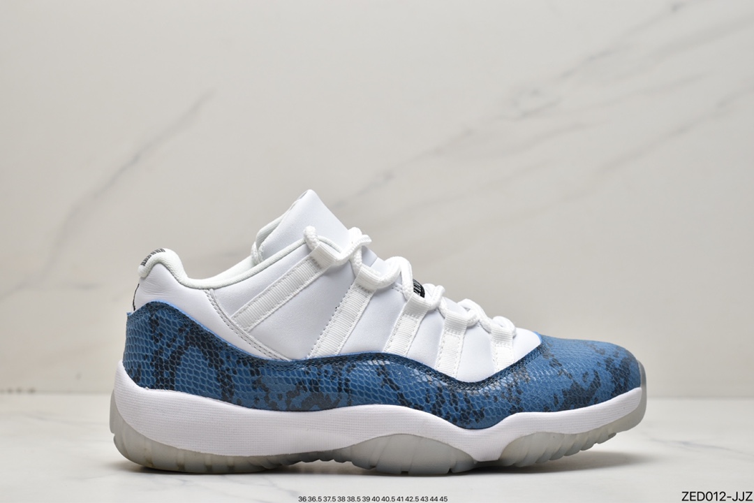260 耐克Nike Air Jordan 11 Retro Low LE”Navy Snakeskin”AJ11代CD6846-102