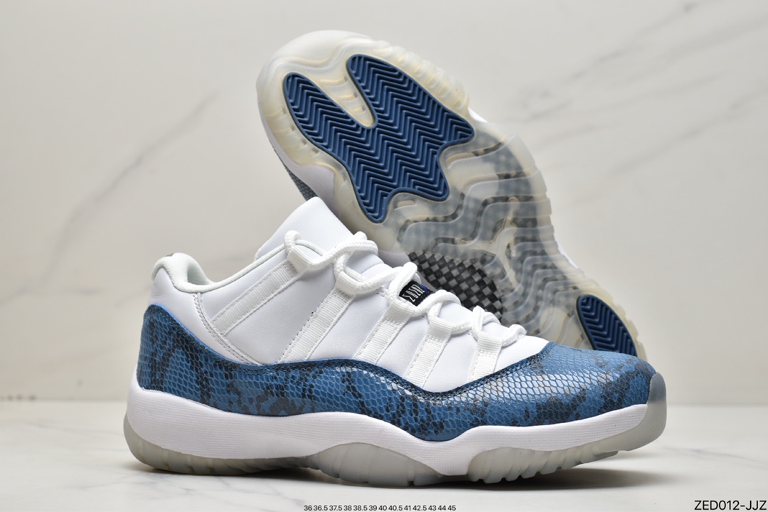 260 耐克Nike Air Jordan 11 Retro Low LE”Navy Snakeskin”AJ11代CD6846-102