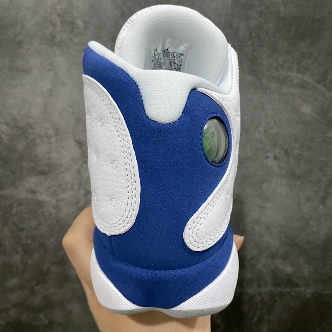 图片[4]-莞产纯原Air Jordan AJ13法国蓝 414571-164 市售最强版 全鞋使用原材料打造 完美鞋型 原厂3D变色猫眼 刺绣针车皮料 用料细节全部拉满档位 高价零售首选版本💪🏻 尺码：40-47.5-选品中心