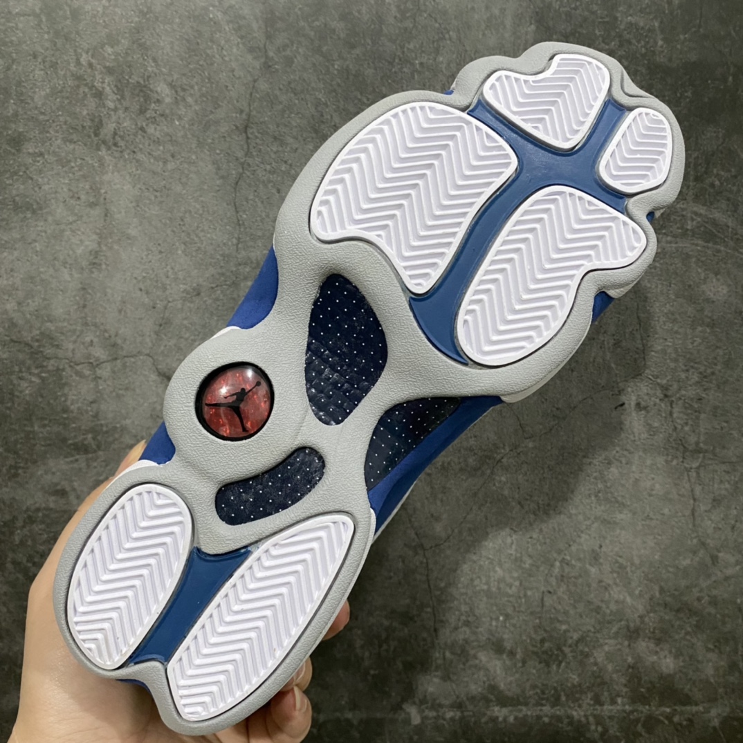 图片[9]-莞产纯原Air Jordan AJ13法国蓝 414571-164 市售最强版 全鞋使用原材料打造 完美鞋型 原厂3D变色猫眼 刺绣针车皮料 用料细节全部拉满档位 高价零售首选版本💪🏻 尺码：40-47.5-选品中心