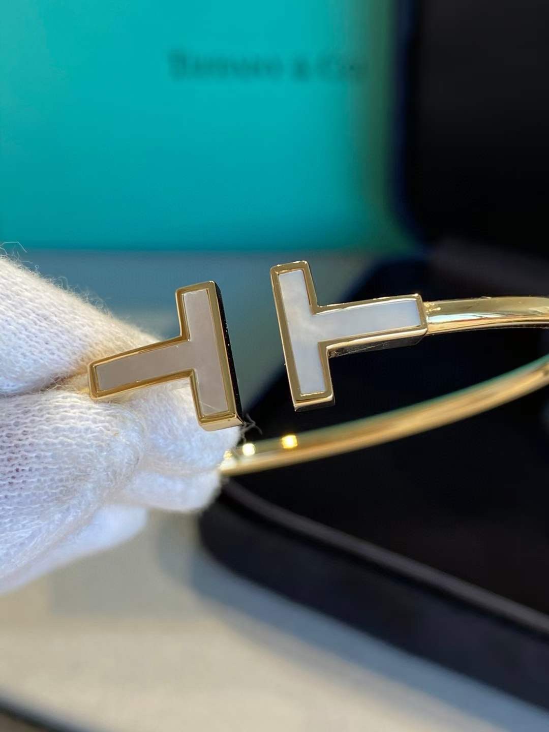 Tiffany & Co. Tiffany&Co. 白贝双t手镯