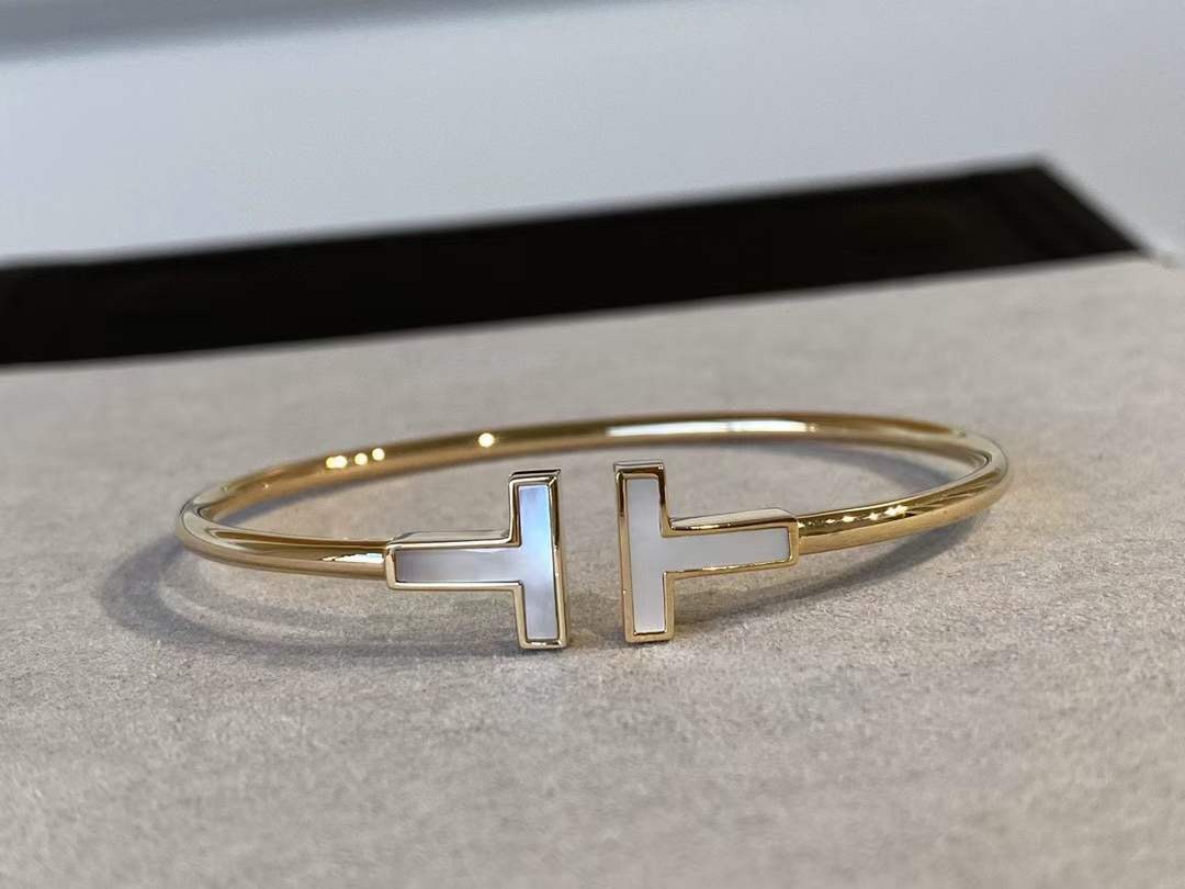 Tiffany & Co. Tiffany&Co. 白贝双t手镯
