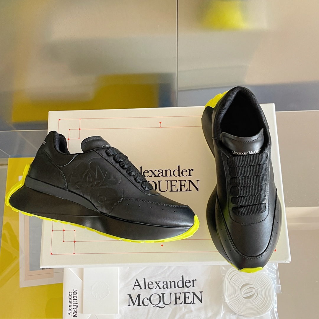 顶级版本男款ALEXANDERMCQUEEN/亚历山大麦昆SprintRunner系列情侣款休闲运动鞋小