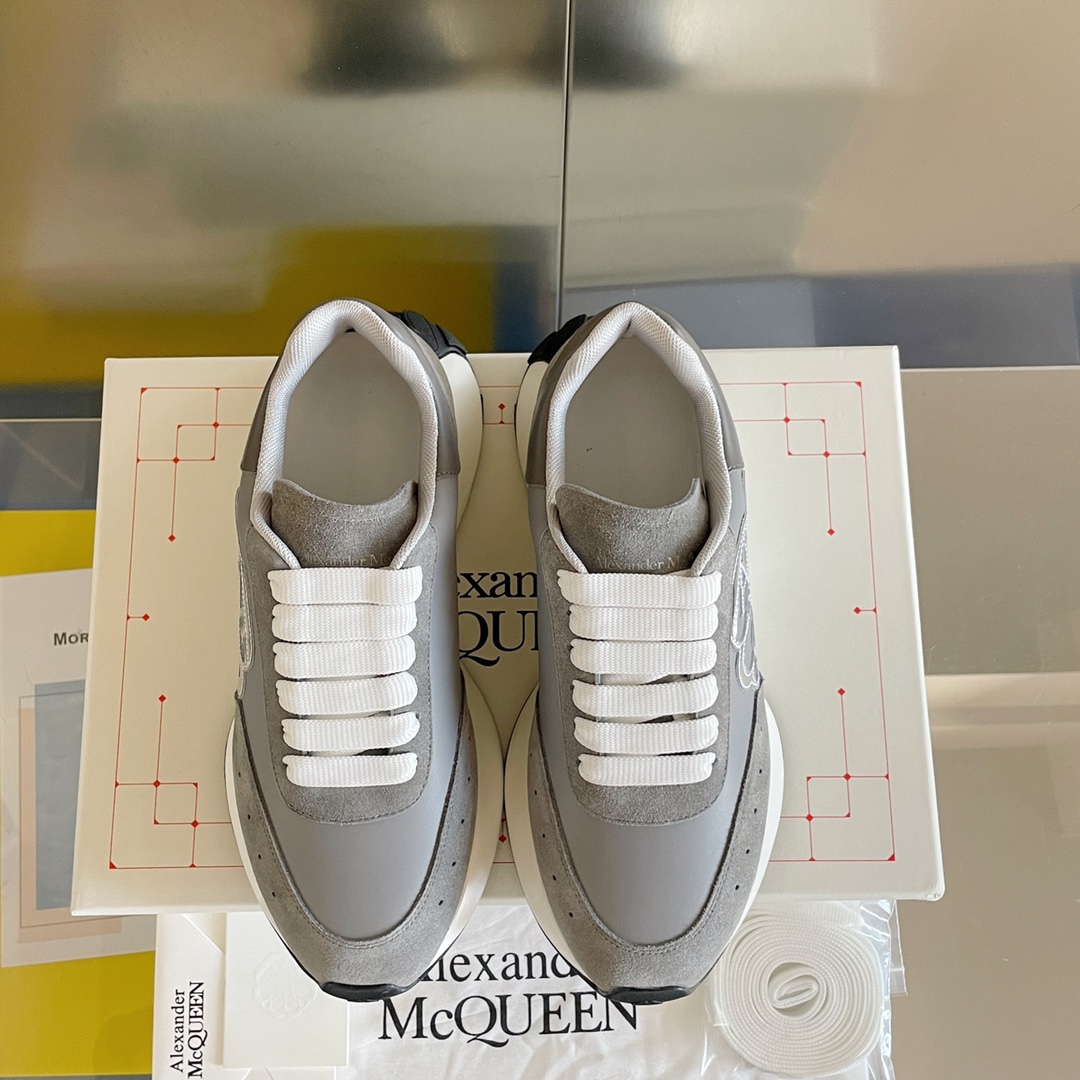 顶级版本男款ALEXANDERMCQUEEN/亚历山大麦昆SprintRunner系列情侣款休闲运动鞋小