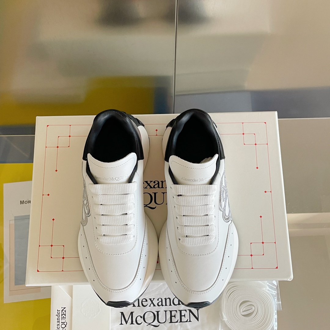 顶级版本男款ALEXANDERMCQUEEN/亚历山大麦昆SprintRunner系列情侣款休闲运动鞋小