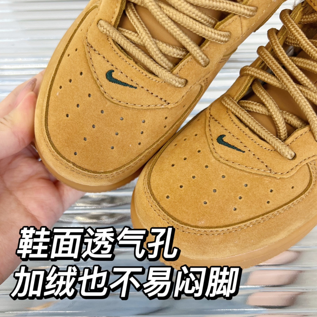 图片[3]-【九宫细节图 超级暖的空军一号来咯～ 超适合🈴️秋冬的高帮板鞋，还是加绒款复古休闲风的热潮-选品中心