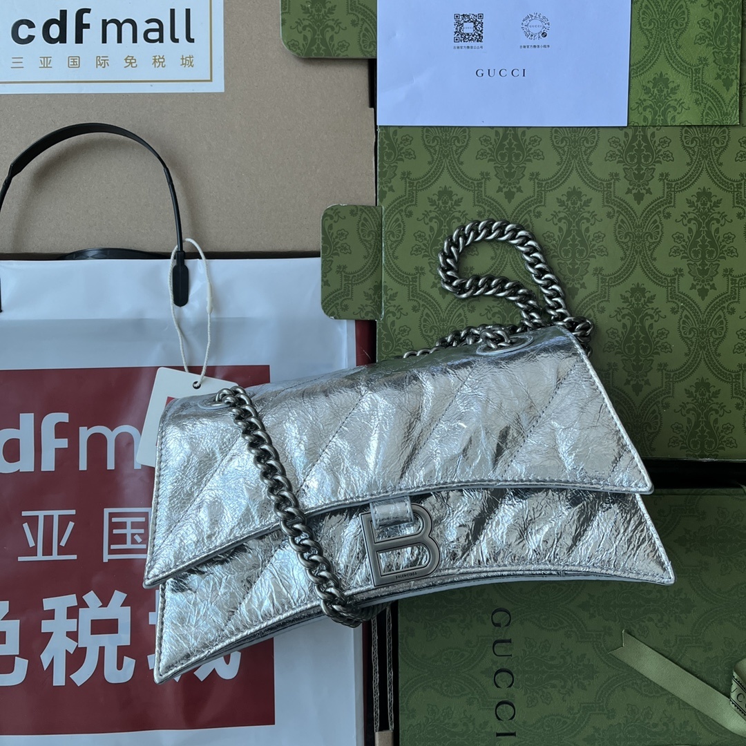 原厂皮配Cdfmall三亚免税店手提袋来自巴黎世家22年秋冬系列Crush气场强大的实用型大包包强势回归