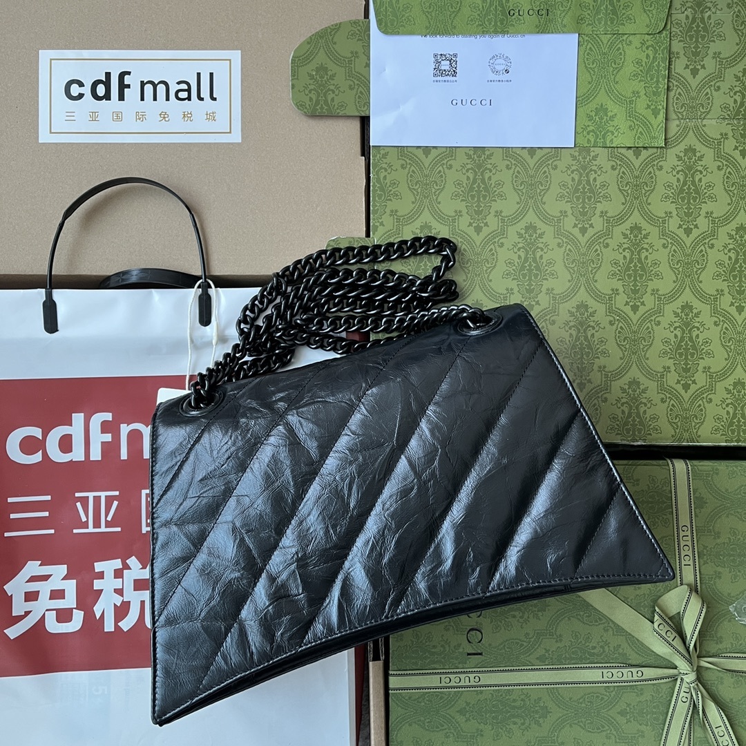 原厂皮配Cdfmall三亚免税店手提袋来自巴黎世家22年秋冬系列Crush气场强大的实用型大包包强势回归