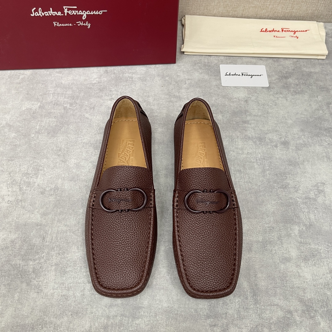 Ferragamo Shoes Moccasin High Quality
 Cowhide Rubber