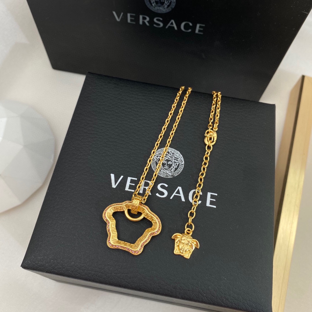 Versace Jewelry Necklaces & Pendants Yellow Brass Virtus