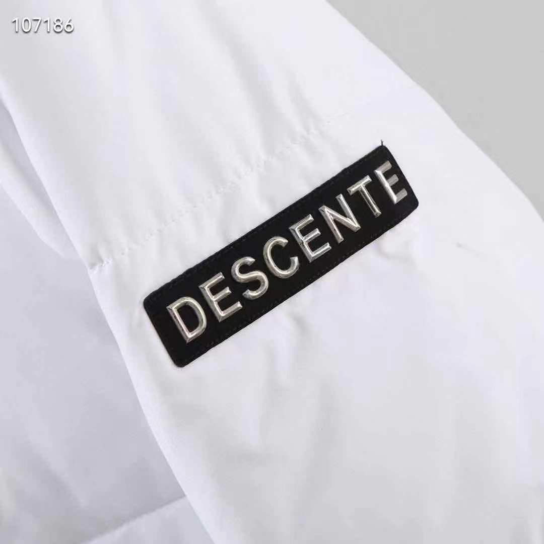 500 迪桑特长款羽绒服 Descente/迪桑特2022秋冬新款首尔版长款过膝连帽羽绒服