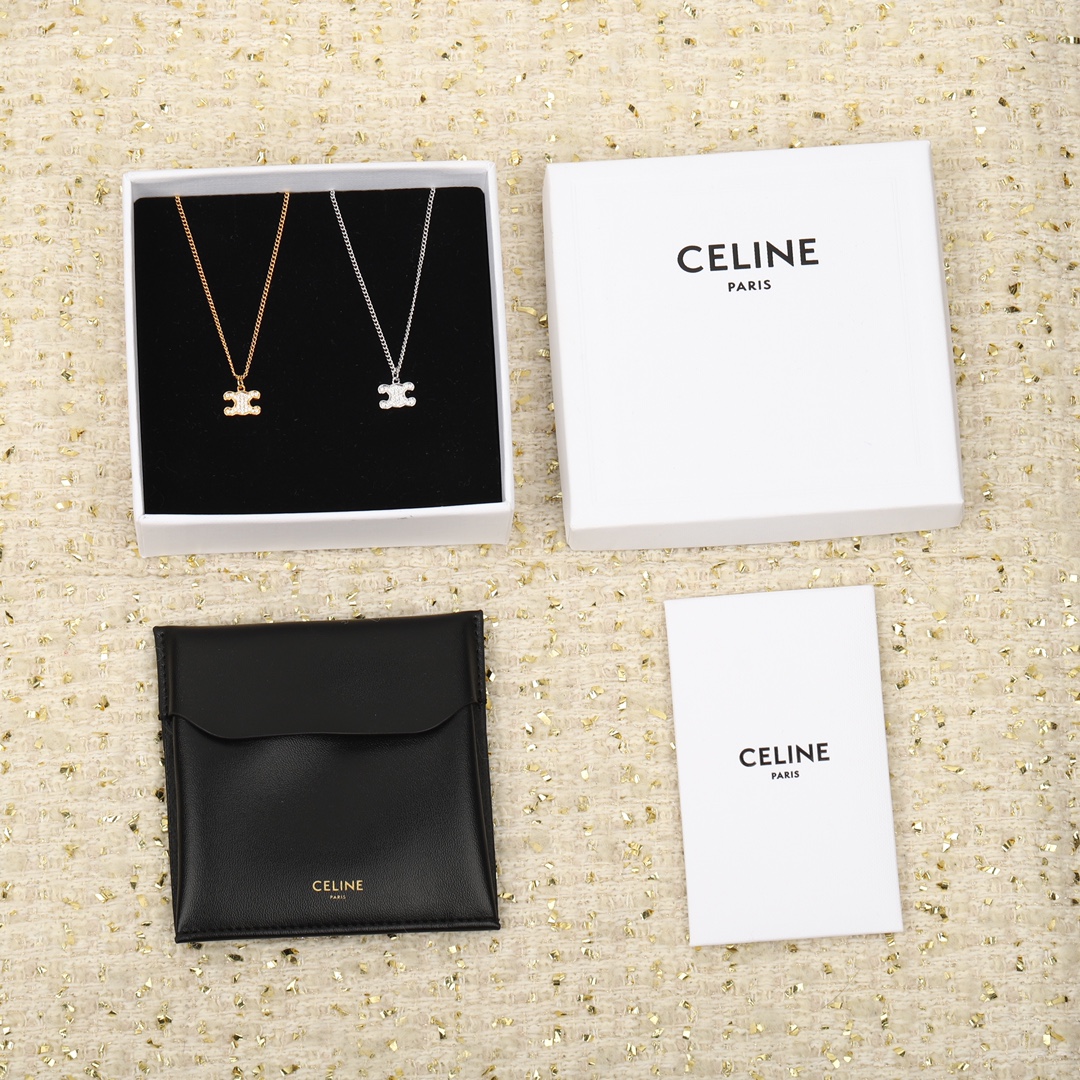 NO:101757,Selin full-diamond Arc de Triomphe logo necklace Our precision version of gold/silver colors, love it!  The series that you can see at a glance is the favorite of Internet celebrities!  The hardware accessories are all logos carved from CNC fine engraving machine, which are very clearly visible!  If you are more perfect when wearing Cel!ne's alphabet necklace, you must pack the whole set. It is cool, sweet, retro, and elegant, and you can do whatever style you want!  The series that can be worn all year round, especially in spring and summer, revealing your sexy collarbone, it's so beautiful, it's so fascinating, haha, Celine, Necklace19860909赛琳满钻凯旋门logo项链 我们精工版金/银两个颜色,爱了爱了！一眼就看中的系列,网红们的最爱！五金配件均是CNC精雕机雕刻出来的Logo,非常清晰可见！可跟Cel!ne的字母牌项链叠戴一起更完美一定要整套收了,酷甜.复古.大气,什么风格都能驾奴的妥妥的！一年四季都可以佩戴的系列,特别春夏露出你性感的锁骨,简直美翻了好不,迷死人没话说,哈哈,塞琳,celine,necklace,Jewelry