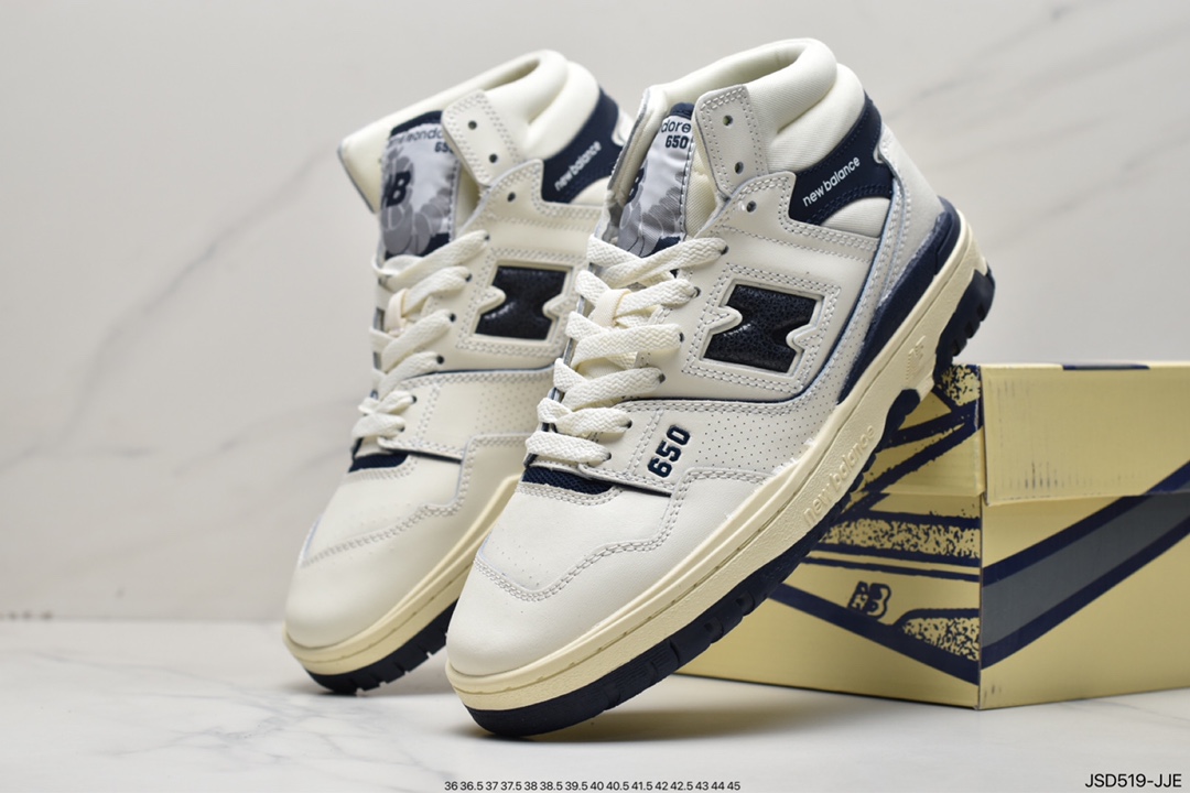 Aime Leon Dore x New Balance 650 joint series classic retro high-top casual sports basketball shoes #BB650RD