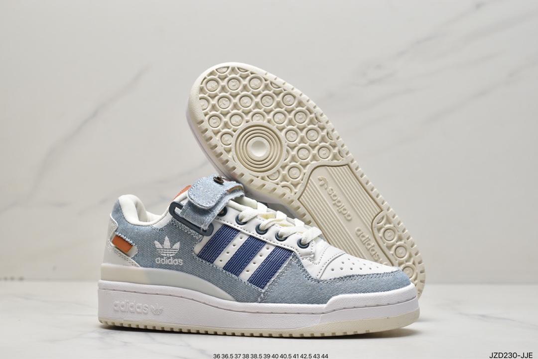 140 Adidas三叶草 Originals Forum Exhibit 84 Low 罗马系列魔术贴HQ6334