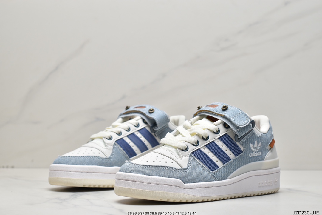 140 Adidas三叶草 Originals Forum Exhibit 84 Low 罗马系列魔术贴HQ6334