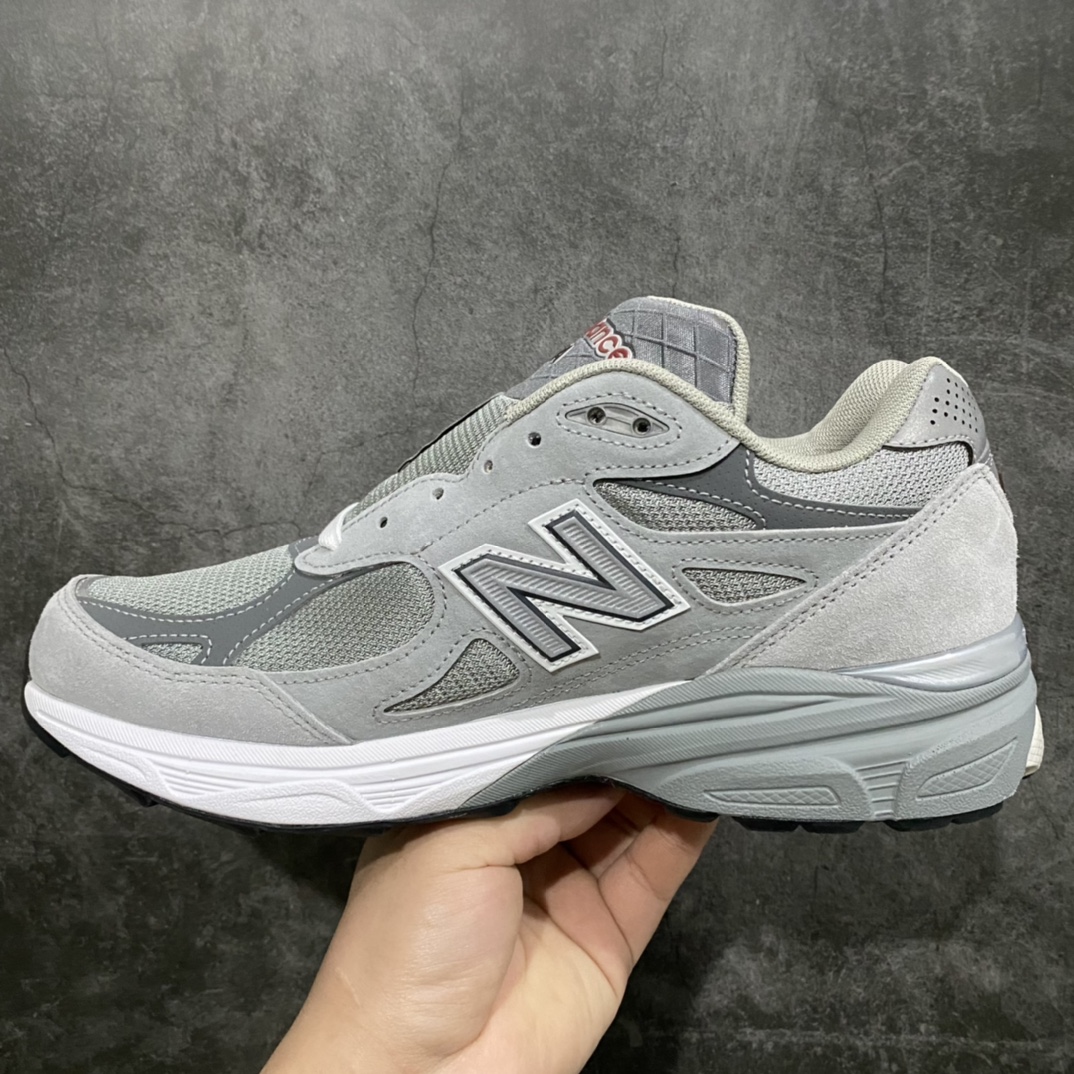 OG pure original NB990v3 retro running shoes Yuanzu gray color matching American production M990GY3