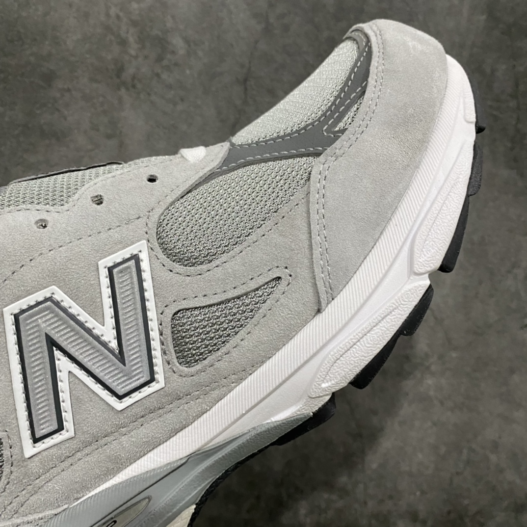 OG pure original NB990v3 retro running shoes Yuanzu gray color matching American production M990GY3