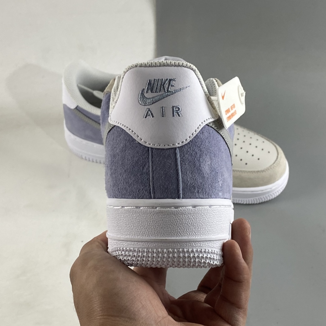 P240 Nike Air Force 1'07 Low 白灰紫配色 3M反光低帮休闲板鞋 LM2033-208