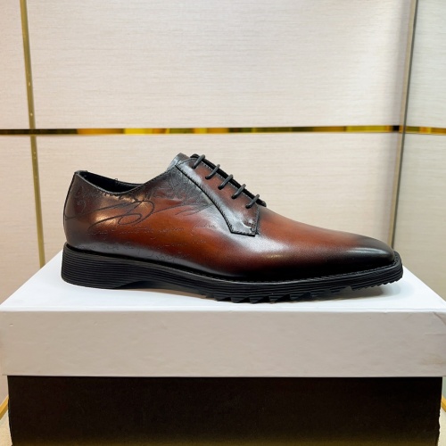 Berluti Men's Leather Dress Shoes Modern & Unique Design, Hand-Colored 1 Berluti Men's Leather Dress Shoes Modern & Unique Design, Hand-Colored